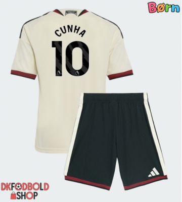 Manchester United Matheus Cunha #10 Tredje trøje Børn 2026-27 Kort ærmer (+ korte bukser)